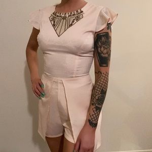 BEBE light pink romper